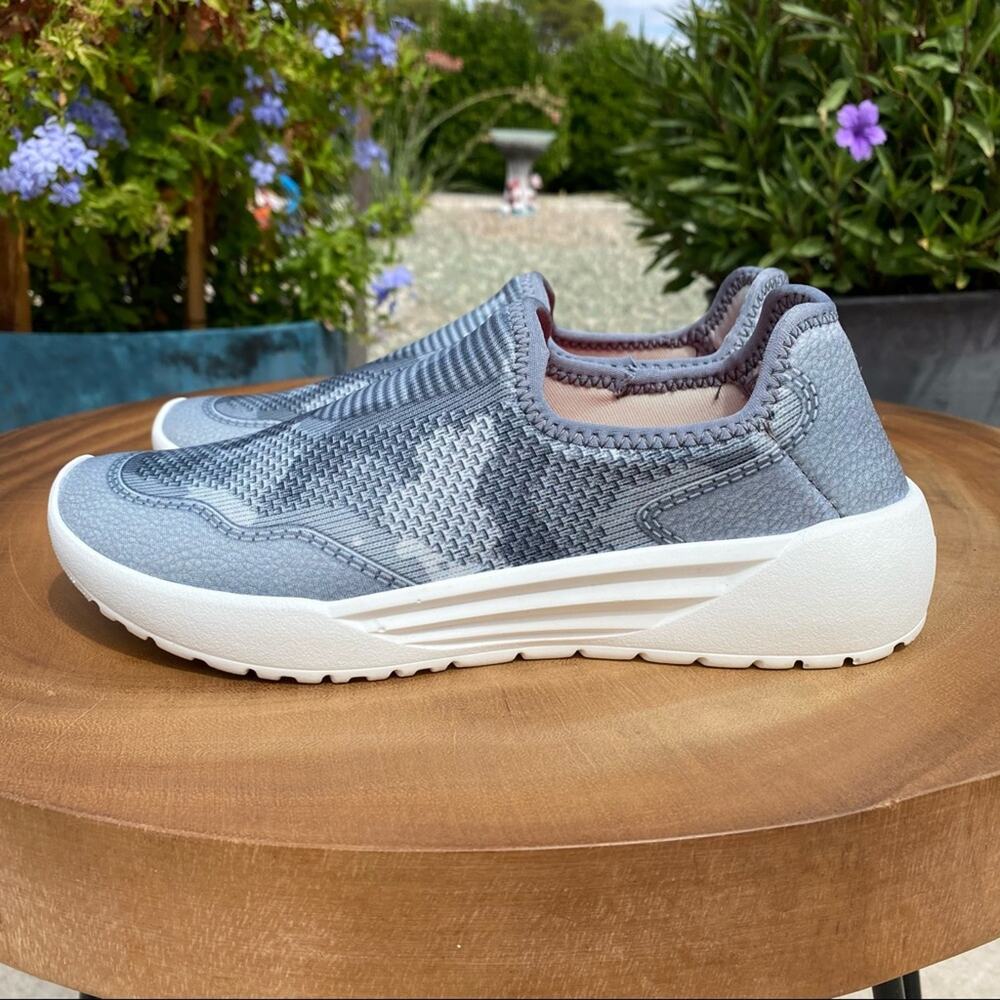 PSUDO Womens Sport Slip On Grey Camouflage Sneakers Size 6 - Picture 3 of 8